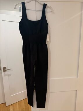 WeWoreWhat Black Sleeveless Slim Jumpsuit